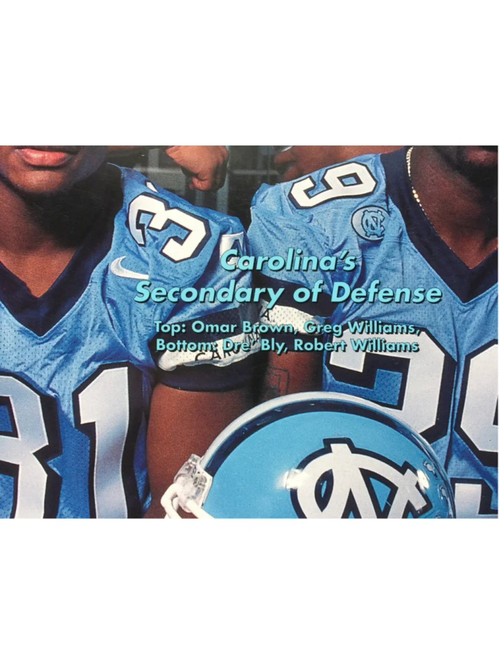 Nov 8 1997 Tar Hill Football Magazine, UNC Tar Heels, Carolina VS Florida State